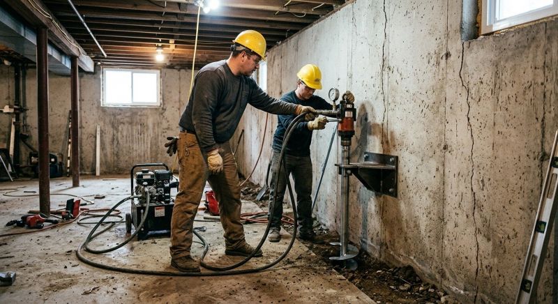 Basement Stabilization in Norwood, MA