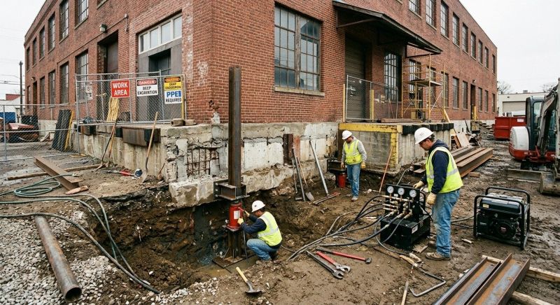 Building Foundation Repair in Canton, MA