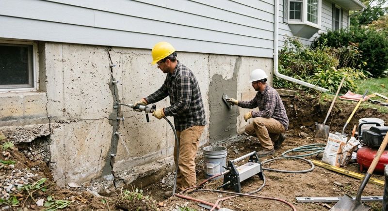 Concrete Foundation Repair in Hingham, MA