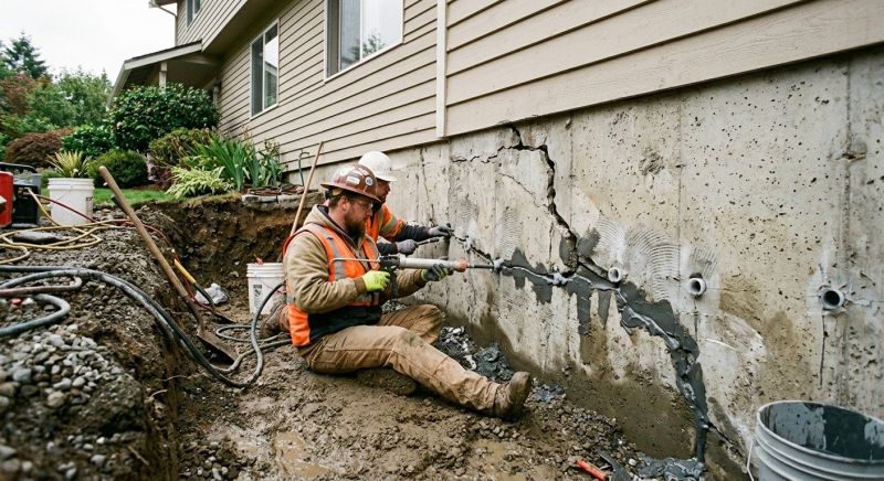 Cracked Foundation Repair in Bristol County, MA