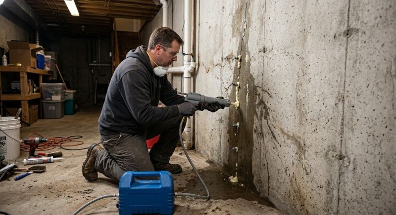 Cracked Foundation Repair in Dedham, MA