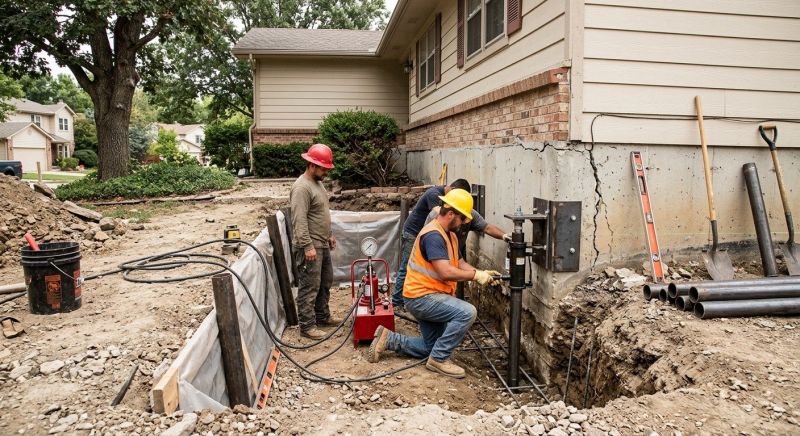 Cracked Foundation Repair in Rehoboth, MA