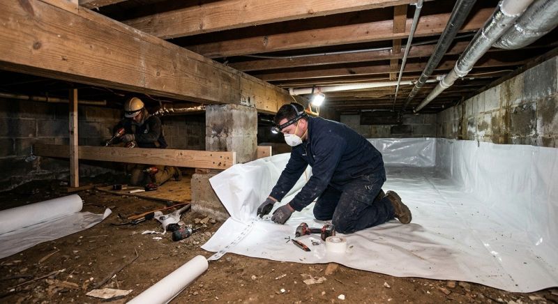 Crawl Space Leveling in Norwood, MA