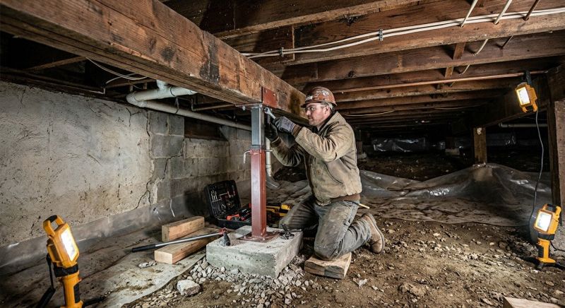 Crawlspace Foundation Repair in Abington, MA