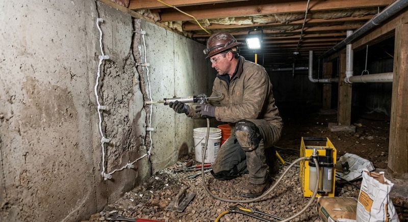 Crawlspace Foundation Repair in Hudson, MA