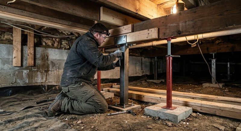 Crawlspace Structural Repair in Norwood, MA