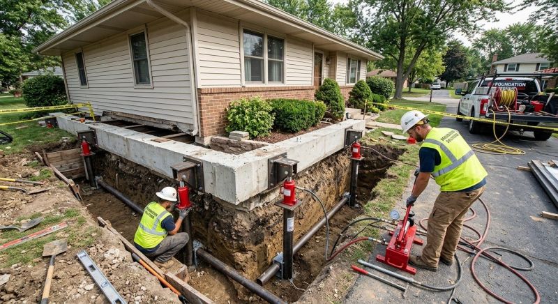 Foundation Jacking in Avon, MA