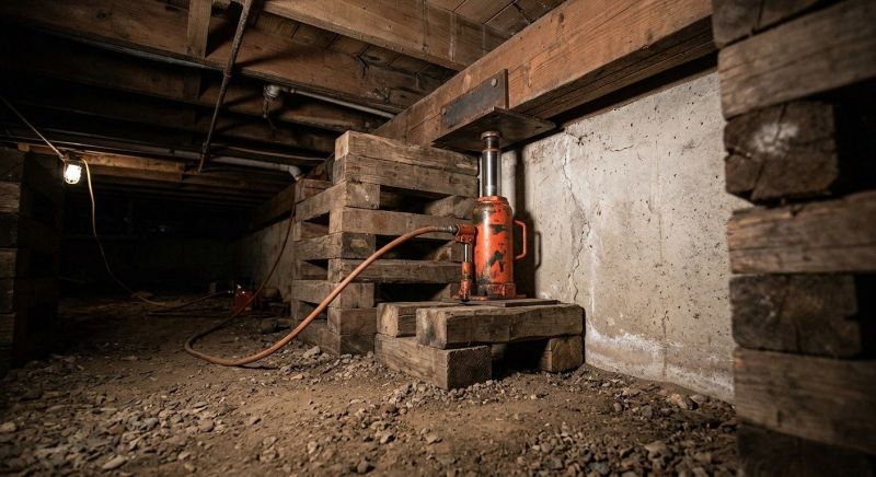 Foundation Jacking in Foxboro, MA