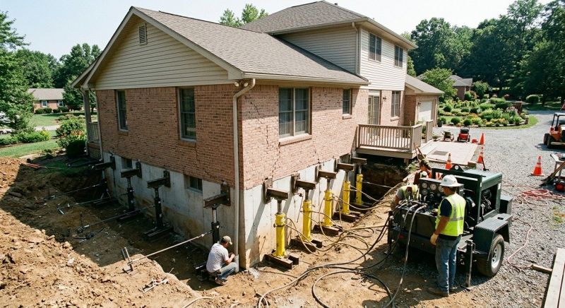 Foundation Jacking in Hudson, MA