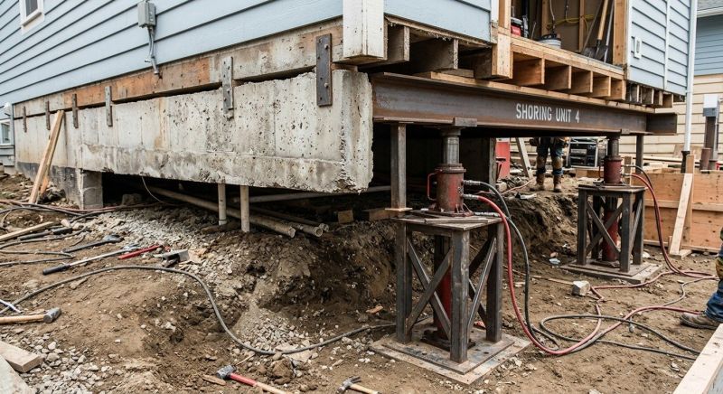 Foundation Jacking in Mansfield, MA