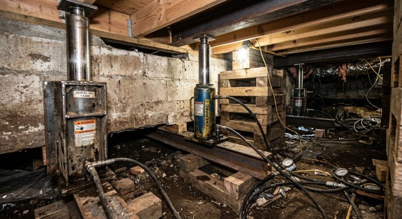 Foundation Jacking in Marshfield, MA