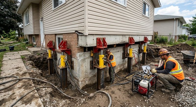 Foundation Lifting in Holliston, MA