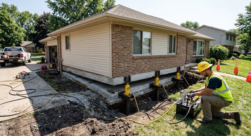 Foundation Lifting in Mansfield, MA