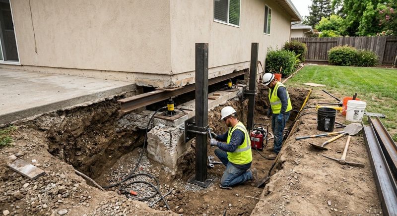 Foundation Pier Repair in Norwood, MA