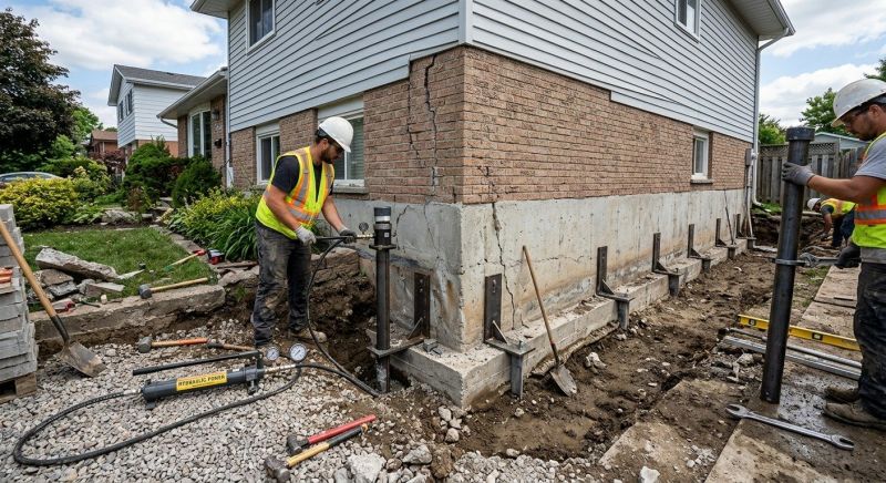 Foundation Stabilizing in Burlington, MA