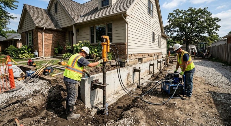Foundation Stabilizing in Norwood, MA