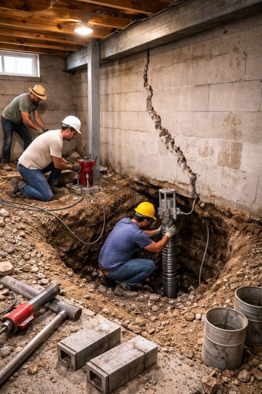 Foundation Structural Repair in Hanover, MA