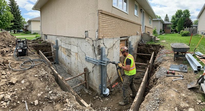House Foundation Repair in Cambridge, MA