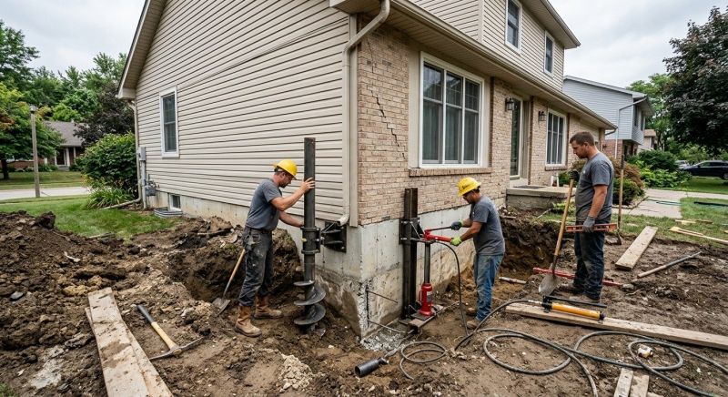 House Foundation Repair in Holbrook, MA