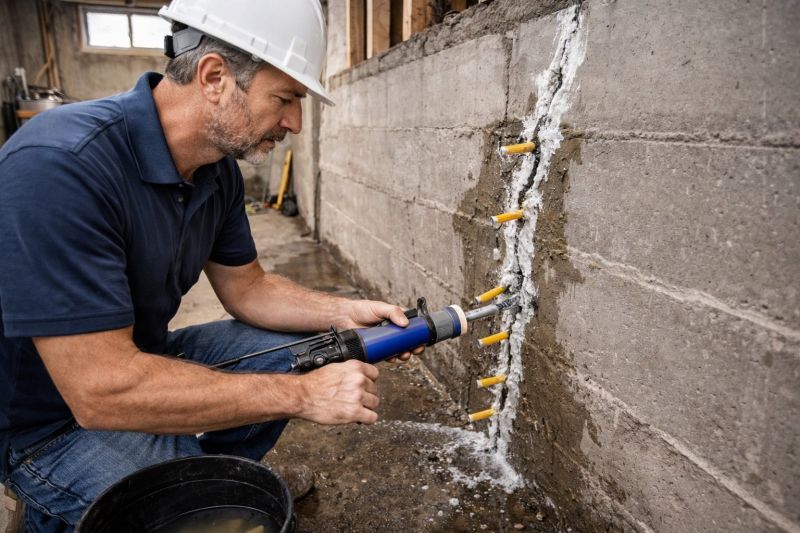 Leaking Foundation Repair in Norwood, MA