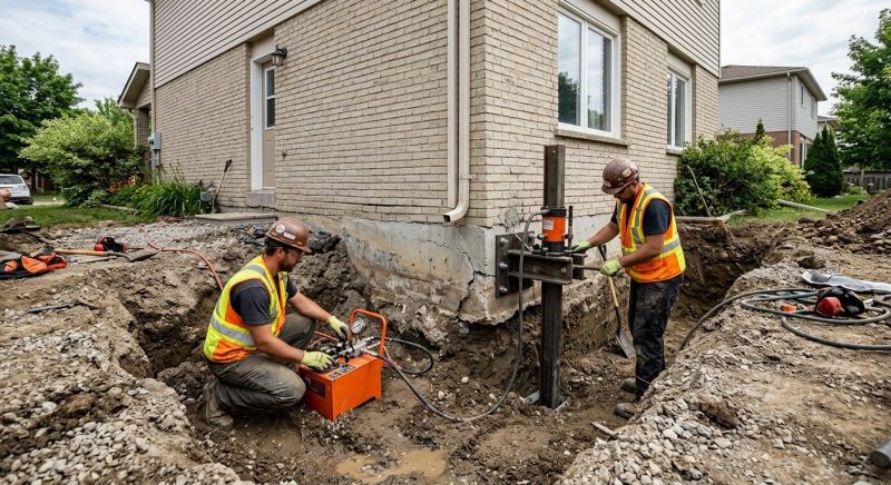 Sinking Foundation Lifting in Norwood, MA