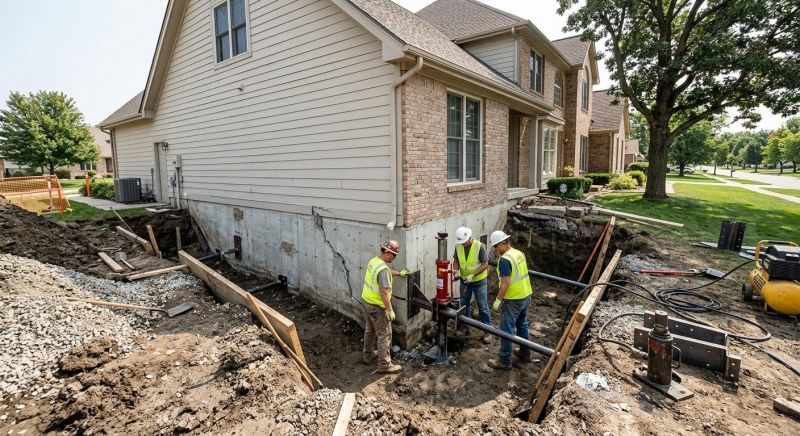 Sinking Foundation Repair in Blackstone, MA