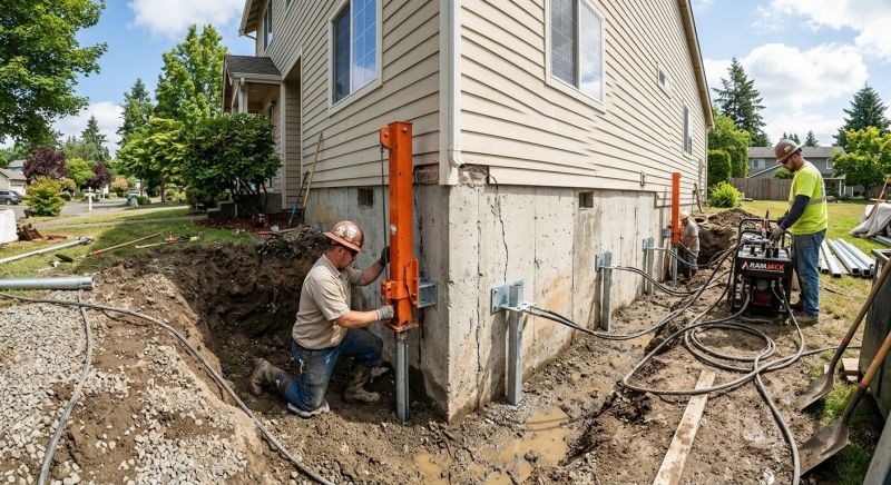 Sinking Foundation Repair in Lynn, MA