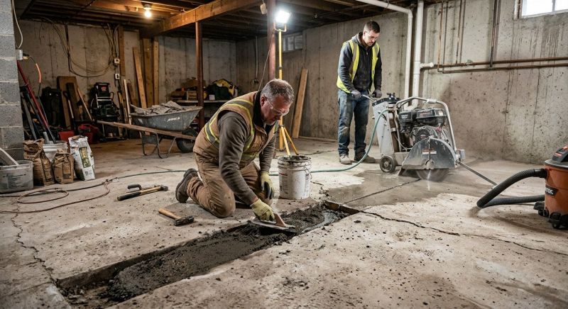 Slab Foundation Repair in Norwood, MA