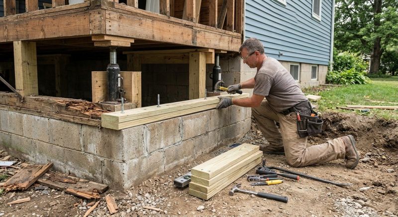 Slab Foundation Repair in Norwood, MA