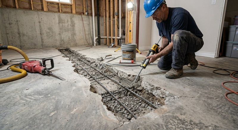 Slab Foundation Repair in Norwood, MA
